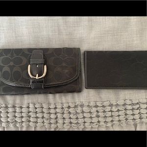 Coach wallet and checkbook